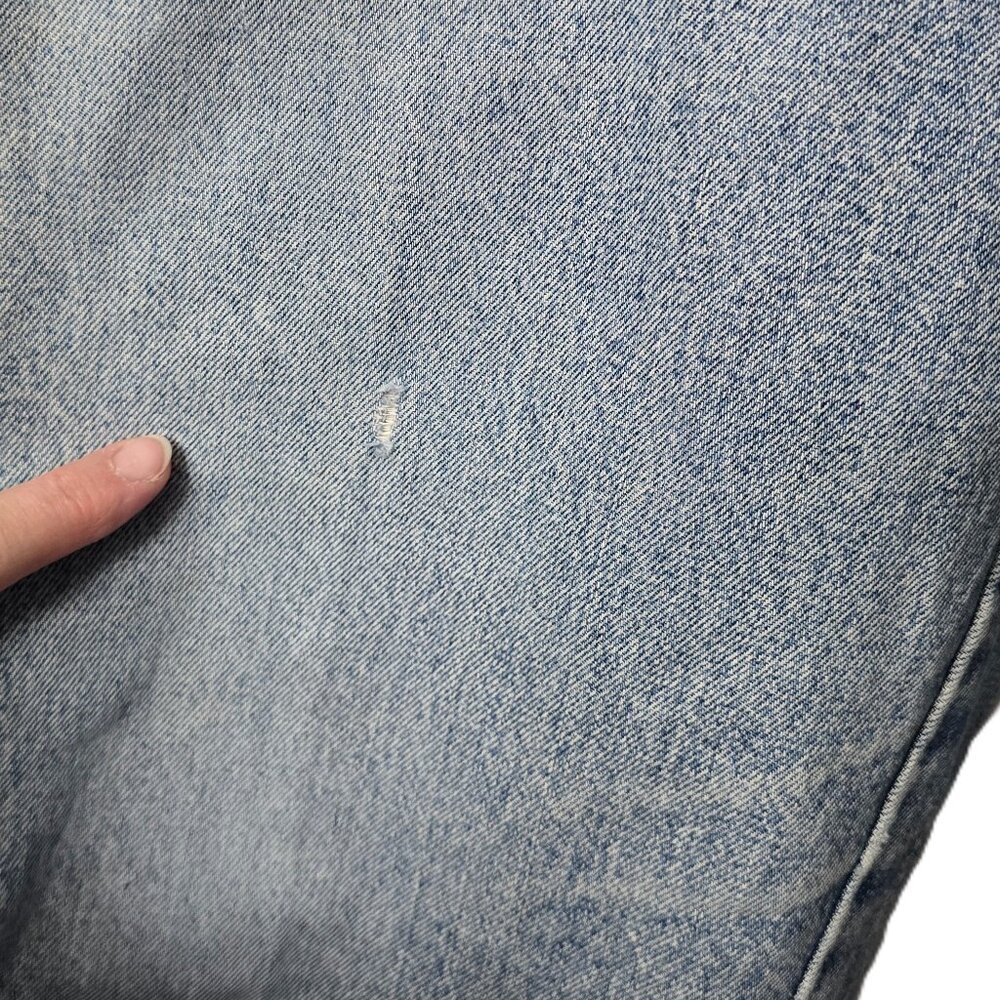 Bill Boss Mom Jeans Denim 12 High Waist Pleat Front Taper Stone Wash Vintage 90s - Picture 9 of 9